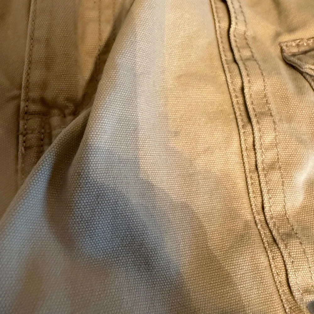 RedHead Brand Co Men Tan Cotton Canvas Cargo Shorts Size 38 Khaki Utility Hiking